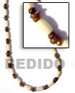 rice beads white necklace