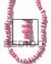 Handmade pink nuggets combination necklace Natural Necklace