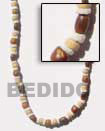Handmade natural necklace with wood beads Natural Necklace