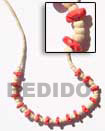 Handmade coco orange flower necklace Natural Necklace