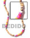 Handmade 4-5 mm tiger pokalet w/ stone wash beads