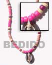 4-5 mm coco pukalet w/ cut sigay necklace