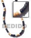 wood bangles 4-5 mm coco pukalet w/ white shell necklace Natural Necklace