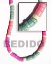 Handmade 7-8 elastic coco heishe necklace