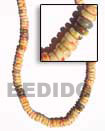 Handmade 7-8 elastic coco heishe necklace Natural Necklace