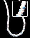 graduated white shell necklace