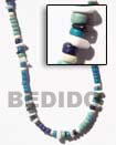 Handmade 4-5 mm coco pukalet w/ white rose necklace Natural Necklace