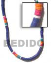 4-5 mm coco heishe w/ white shell necklace