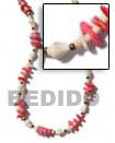 Handmade white square cut in glass beads necklace Natural Necklace