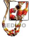 3 rows hammer shell necklace