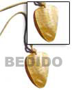 Handmade leather thong w/ MOP shell pendant necklace Leather Cord Necklace