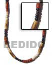 wood tube necklace
