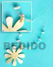 floating necklace with mother of pearl pendant