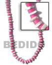 4-5 mm coco heishe alternate elastic necklace