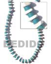4-5 mm coco heishe alternate elastic necklace