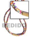 Handmade 2 rows coco pokalet necklaces Multi Row Necklace