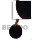 leather thong w/ round tab shell necklace