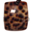 rectangular cowrie shell pendants