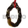 wood bangles freeform blacklip w/ hole pendants Shell Pendant