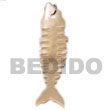 Handmade hammershell fishbone pendants Shell Pendant