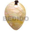 wood bangles inverted MOP teardrop w/ big hole 55mmx40mm pendants Shell Pendant