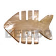 Handmade hammershell fishbone pendants Shell Pendant
