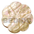 Handmade MOP gumamela scallop w/ groove 40mm pendants Shell Pendant