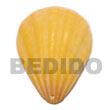 Handmade piktin clam dyed in yellow pendants Shell Pendant