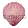 Handmade piktin clam dyed in pink pendants Shell Pendant