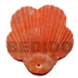 Handmade piktin scallop dyed in red pendants Shell Pendant