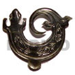 blacklip lizard carving 50mm pendants