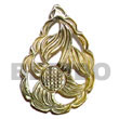 blacklip teardrop carving 50mm pendants