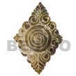 wood bangles blacklip diamond carving 50mm pendants Shell Pendant