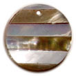 wood bangles round hammershell and brownlip stripe 40mm w/ resin Shell Pendant