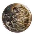round blacklip w/ carving 40mm pendants