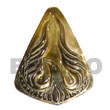 Handmade blacklip pointed teardrop w/ carving 45mm pendants Shell Pendant
