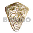 Handmade blacklip w/ carving 45mm pendants Shell Pendant