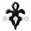 Handmade celtic horn cross 40mm pendants