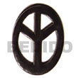 horn peace sign 45mm pendants