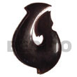 horn fish hook 40mm pendants