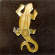 Handmade lizard carving MOP 45mm pendants Shell Pendant