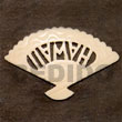 Handmade fan melo w/ text carving 35mm pendants Shell Pendant