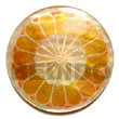 round 40mm mop w/ handpainted design - floral/embossed pendants