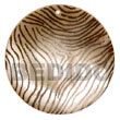 round 40mm hammershell w/ zebra handpainted design -