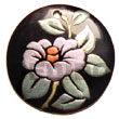 round 40mm black tab w/ handpainted design -