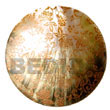 Handmade round 40mm blacklip w/ handpainted design - floral/embossed Hand Painted Pendant