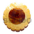 Handmade 40mm MOP flower wheel w/ skin pendants Shell Pendant