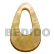 Handmade MOP 30mm teardrop w/ center hole pendants Shell Pendant