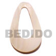 wood bangles kabibe 30mm teardrop w/ center hole pendants Shell Pendant