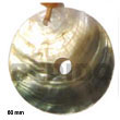 Handmade black lip disc pendant 60mm pendants Shell Pendant